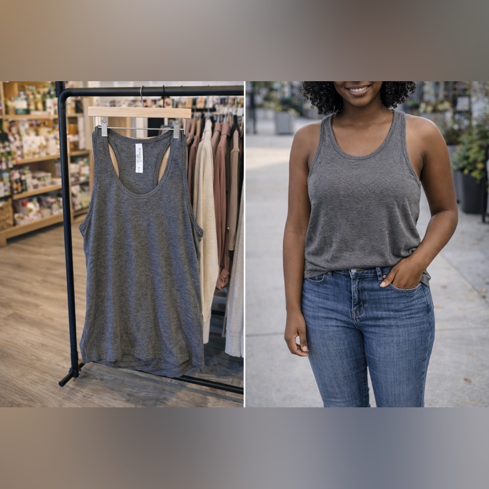 🔥 2/10: Charcoal Sleeveless Women's Tank Top